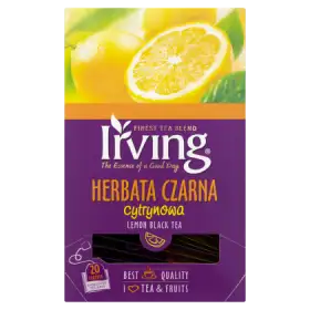 Irving Herbata czarna cytrynowa 30 g (20 torebek)