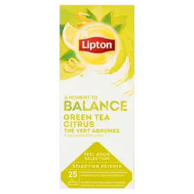 Lipton Herbata zielona o smaku cytrusowym 32,5 g (25 x 1,3 g)