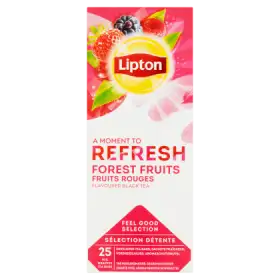 Lipton Herbata czarna aromatyzowana o smaku owoców leśnych 40 g (25 x 1,6 g)