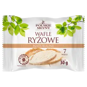 Polskie Młyny Wafle ryżowe naturalne extra cienkie 30 g