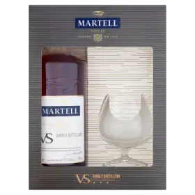 Martell VS Single Distillery Koniak 70 cl i kieliszek