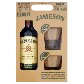 Jameson Irish Whiskey 700 ml i 2 szklanki