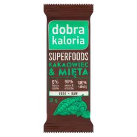 Dobra Kaloria Superfoods Baton owocowy kakaowiec & mięta 35 g