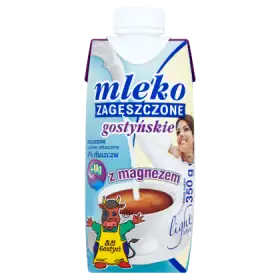 SM Gostyń Mleko gostyńskie zagęszczone niesłodzone z magnezem light 4% 350 g