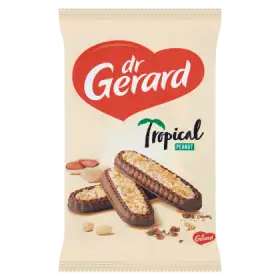 dr Gerard Tropical Peanut Herbatniki z kremem o smaku śmietankowym i polewą kakaową 300 g