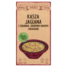 Dania Babci Zosi Kasza jaglana z żurawiną siemieniem lnianym i migdałami 250 g (2 x 125 g)