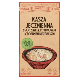 Dania Babci Zosi Kasza jęczmienna z soczewicą pomidorami i czosnkiem niedźwiedzim 250 g (2 x 125 g)