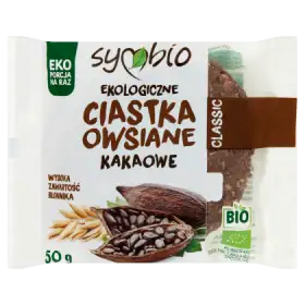 Symbio Ciastka owsiane ekologiczne kakaowe 50 g