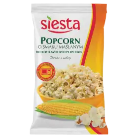 Siesta Popcorn o smaku maślanym do mikrofalówki 90 g