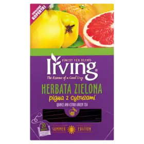 Irving Herbata zielona pigwa z cytrusami 30 g (20 torebek)