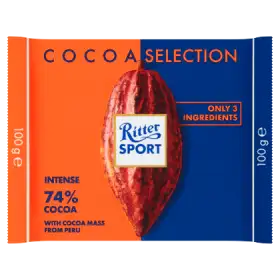 Ritter Sport 74% Cocoa Czekolada gorzka 100 g