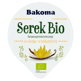 Bakoma Serek Bio homogenizowany o smaku waniliowym 140 g