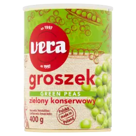 Vera Groszek zielony konserwowy 400 g