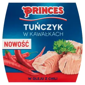 Princes Tuńczyk w kawałkach w oleju z chili 160 g
