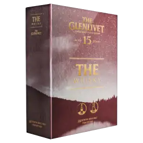 The Glenlivet 15 Years of Age Single Malt Scotch Whisky 0,7 l i 2 szklanki