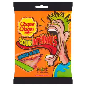 Chupa Chups Sour Infernals Kwaśne cukierki do żucia 83 g