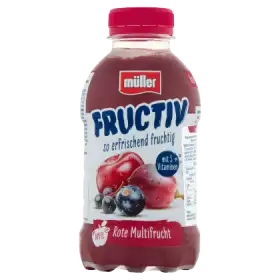 Müller Fructiv Napój na bazie produktu serwatkowego czerwone owoce 456 g