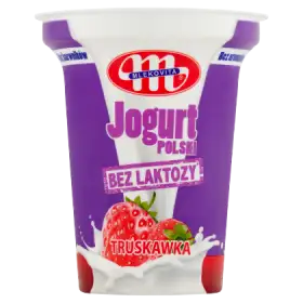 Mlekovita Jogurt Polski bez laktozy truskawka 310 g