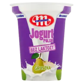 Mlekovita Jogurt Polski bez laktozy gruszka 310 g