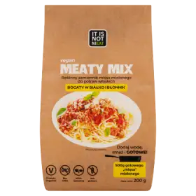 It is not mEAT Meaty Mix Roślinny zamiennik mięsa mielonego do potraw włoskich 200 g