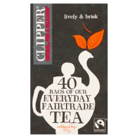 Clipper Everyday Fairtrade Herbata czarna 125 g (40 torebek)