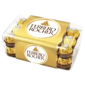 Ferrero Rocher Chrupiący wafelek z kremowym nadzieniem i orzechem laskowym w czekoladzie 375 g