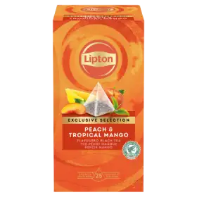 Lipton Herbata czarna aromatyzowana brzoskwinia i mango 45 g (25 x 1,8 g)