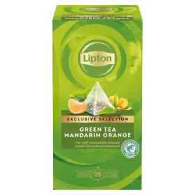 Lipton Herbata zielona aromatyzowana o smaku mandarynki i pomarańczy 45 g (25 x 1,8 g)