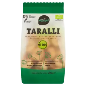 atodobre! BIO Chrupka przekąska pszenna Taralli z nasionami kopru włoskiego 200 g