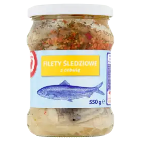 Auchan Filety śledziowe z cebulą 550 g