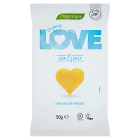 Organique Love Ekologiczne pieczone chrupki kukurydziane o smaku soli morskiej 50 g