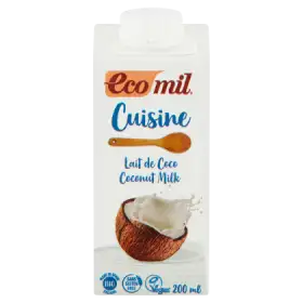 EcoMil Śmietanka z miąższu kokosowego Bio 200 ml