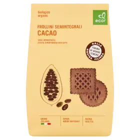 Ecor Ciastka kakaowe z kawałkami czekolady Bio 350 g