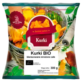 Złote Runo Premium Kurki bio blanszowane mrożone całe 300 g