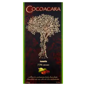 Terravita Cocoacara Czekolada gorzka z kawą i kardamonem 100 g