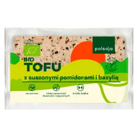 Polsoja Bio tofu z suszonymi pomidorami i bazylią 200 g