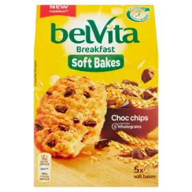 belVita Breakfast Ciastka zbożowe z kawałkami czekolady 250 g