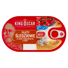 King Oscar Filety śledziowe w sosie pomidorowym z curry 170 g