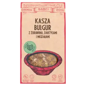 Dania Babci Zosi Kasza bulgur z żurawiną daktylami i migdałami 250 g (2 x 125 g)