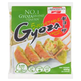 Ajinomoto Gyoza Japońskie pierogi z warzywami w zielonym cieście 600 g (30 sztuk)