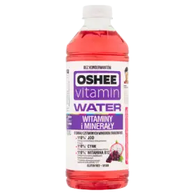 Oshee Vitamin Water Napój niegazowany o smaku winogron-dragonfruit 1,1 l