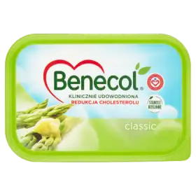 Benecol Classic Tłuszcz do smarowania z dodatkiem stanoli roślinnych 225 g