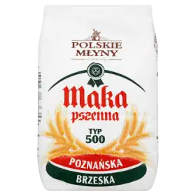 Polskie Młyny Mąka pszenna poznańska brzeska typ 500 1 kg
