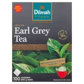 Dilmah Ceylon Earl Grey Tea Czarna herbata aromatyzowana 200 g (100 x 2 g)