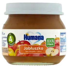 Humana 100% Organic Jabłuszko po 4. miesiącu 80 g