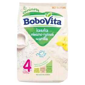BoboVita Kaszka mleczno-ryżowa wanilia po 4 miesiącu 230 g