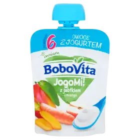 BoboVita JogoMi! Owoce z jogurtem z jabłkiem i mango po 6 miesiącu 80 g