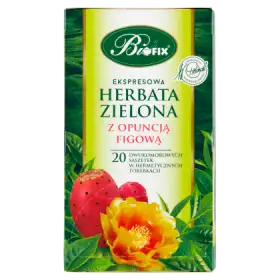 Bifix Herbata zielona ekspresowa z opuncją figową 40 g (20 x 2 g)