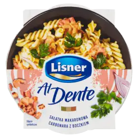 Lisner Al Dente Sałatka makaronowa carbonara z boczkiem 150 g