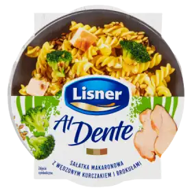Lisner Al Dente Sałatka makaronowa z wędzonym kurczakiem i brokułami 150 g